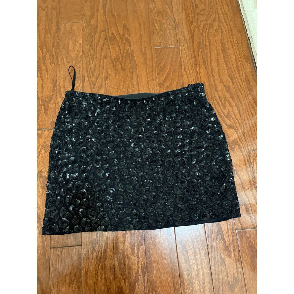 Graham‎ and Spencer black sequin mini skirt size meduim